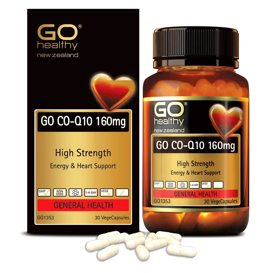 GO CO Q10 160MG 30 VIÊN- Viên uống bổ tim nhập khẩu chính hãng GO Healthy New Zealand