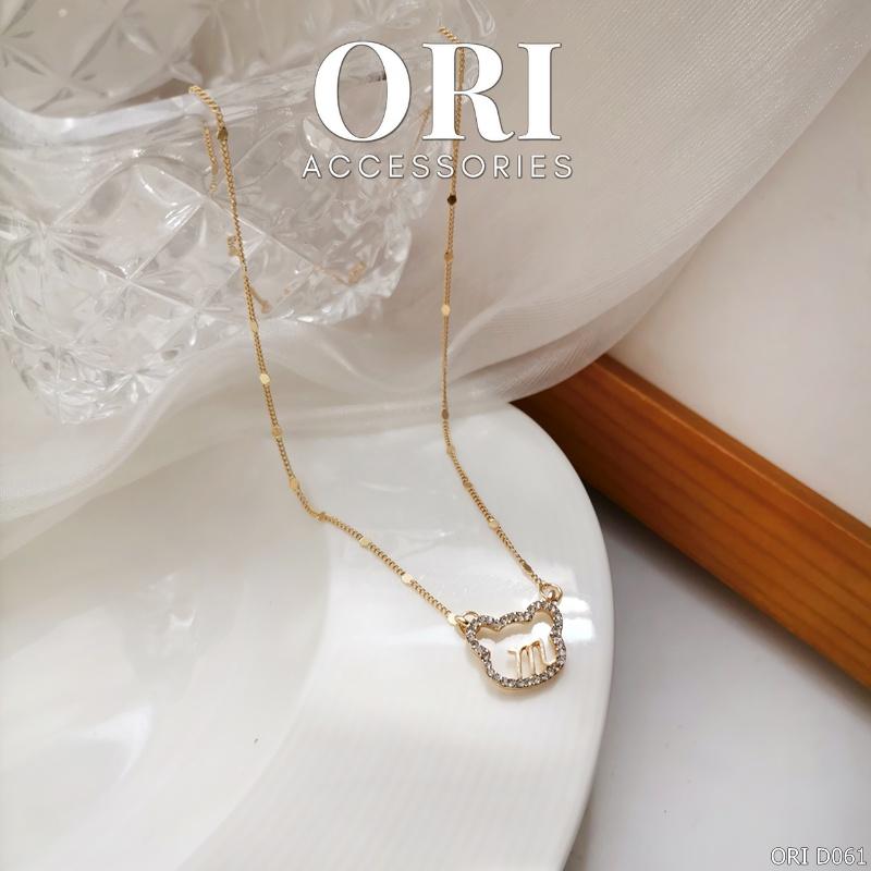 Dây chuyền nữ mặt gấu Lovely Bear thời trang xinh xắn ORI ACCESSORIES D061
