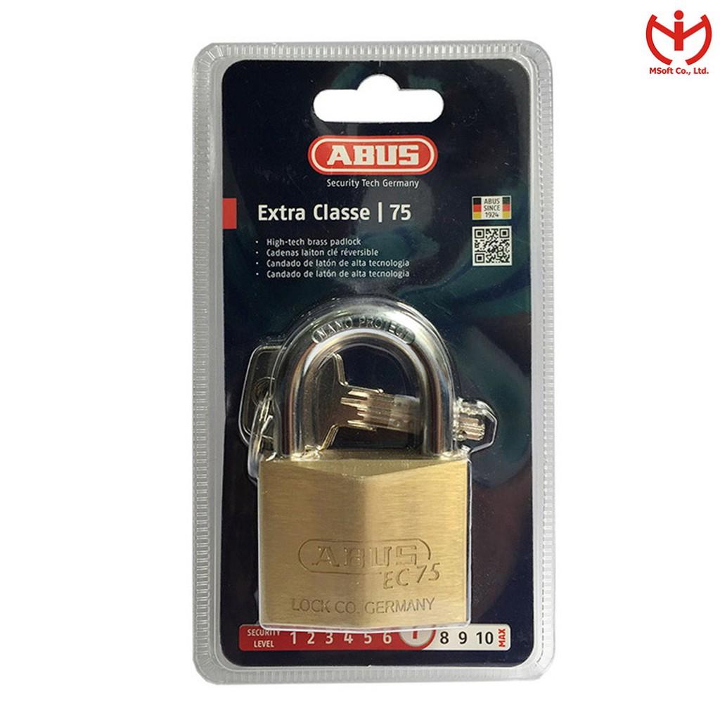 Ổ khóa ABUS 75/50 thân đồng rộng 50mm 4 chìa vi tính - MSOFT