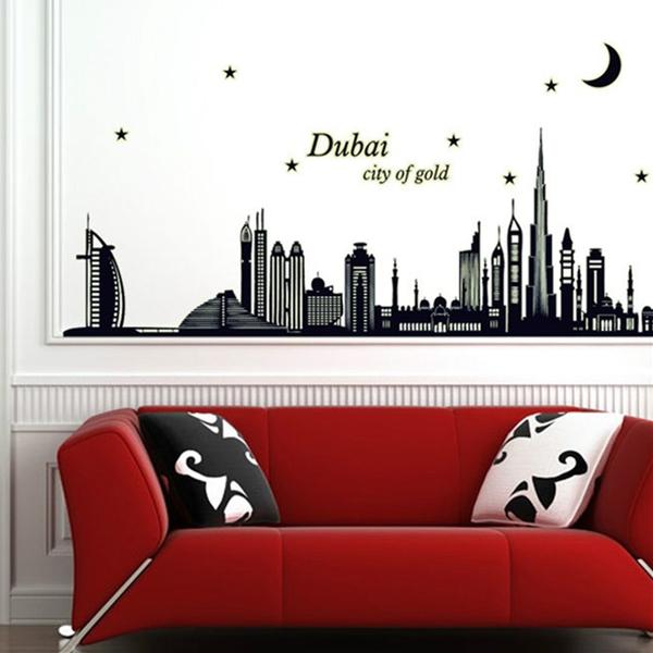 Decal dán tường Dạ Quang Phát Sáng Dubai - SS62