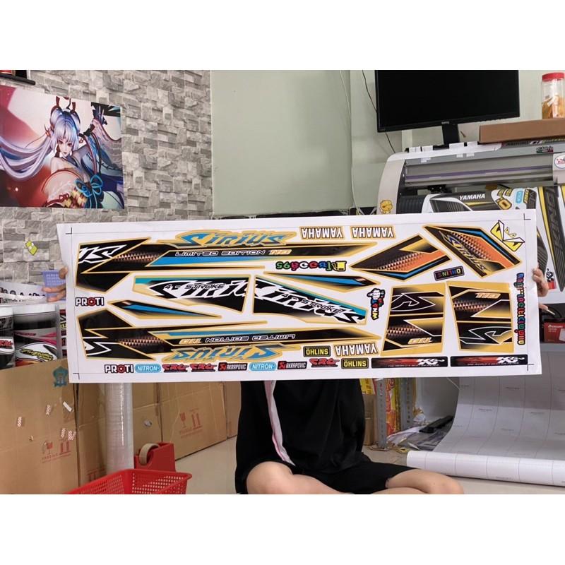 Tem rời dành cho Sirius dán xe vàng