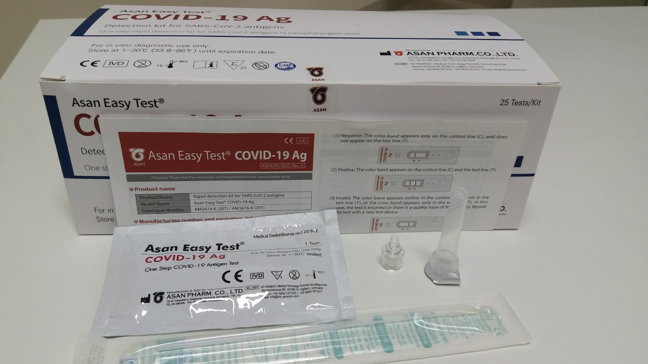 Kit Test Covid 19 Tại Nhà Asan Hàn Quốc