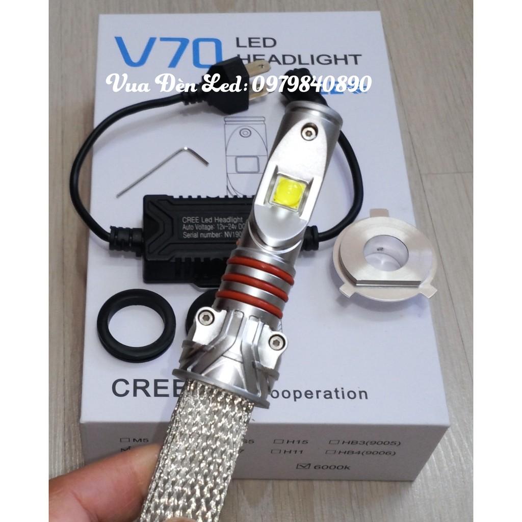 Model 2020 - Cặp bóng đèn Led Cree XHP70 V70 - Chân HS1 , H4 , M5 , HS5