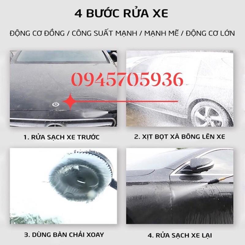 Máy xịt rửa xe cao áp 2000w chính hãng