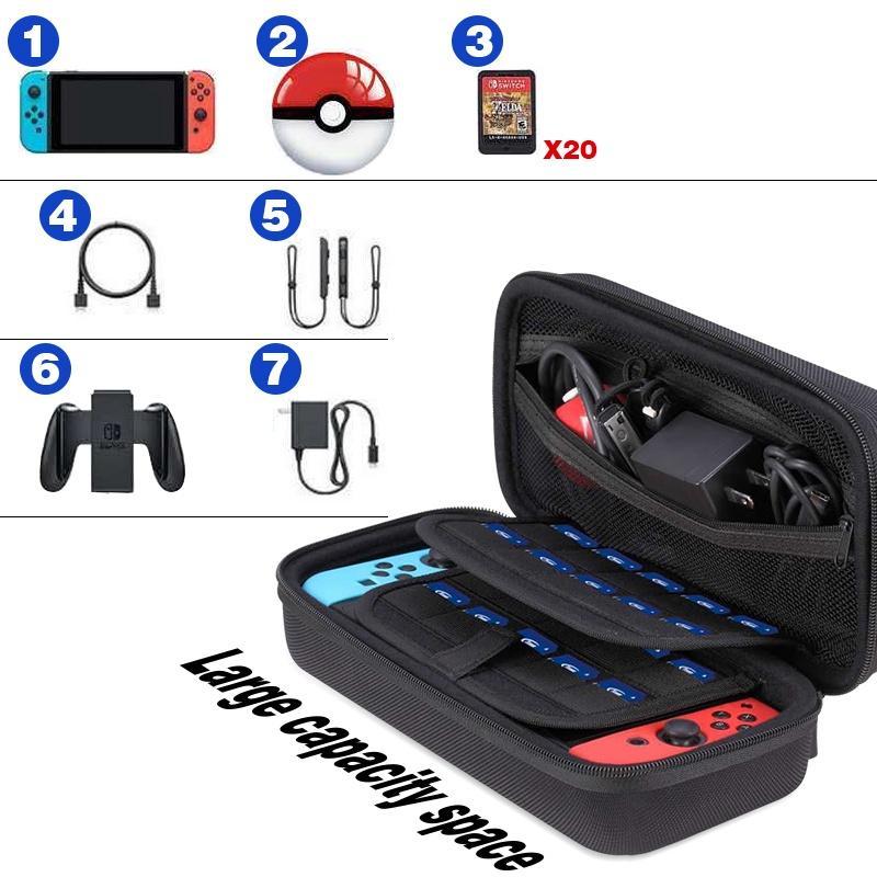 Túi Đựng Máy Chơi Game Nintendo Switch N-Switch Bằng Da PU Chống Sốc Chống Thấm Nước