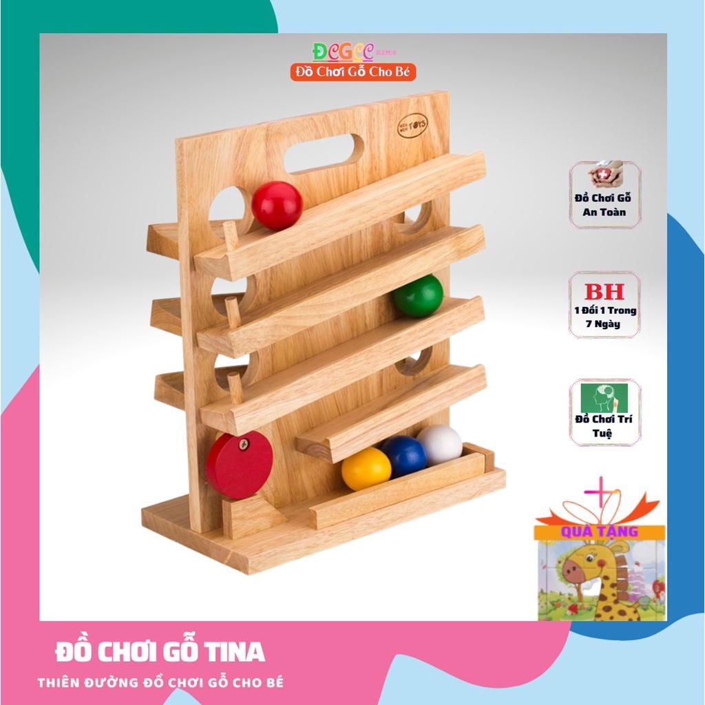 Đồ Chơi Gỗ Cho Bé - TINA - Trò Chơi Lăn Banh - Đồ Chơi Gỗ Phát Triển Tư Duy Trí Tuệ Chất Liệu An Toàn