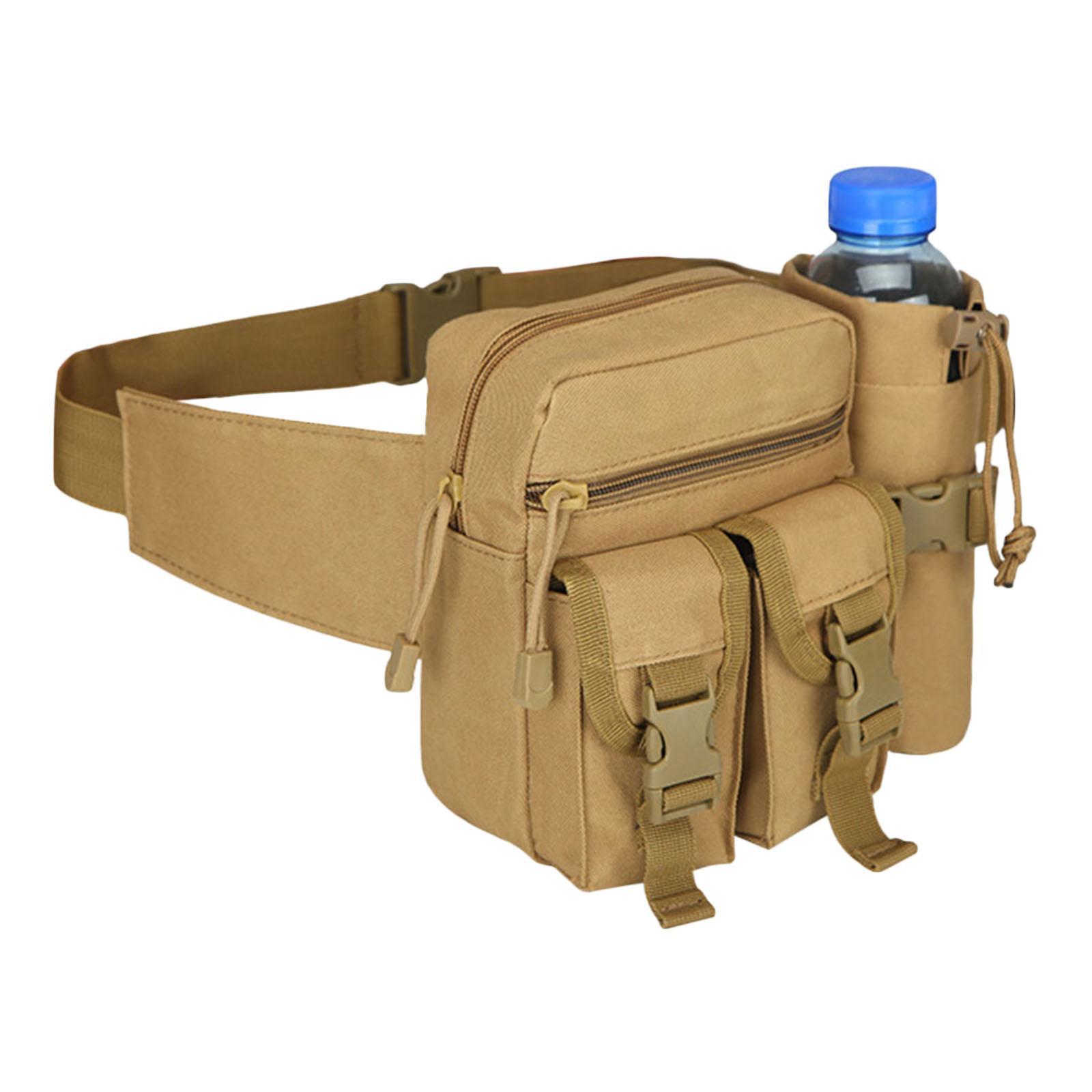 Waist Pack Bag Pouch Fanny Pack Water Bottle Holder for Phone Trekking Women Men Hunting