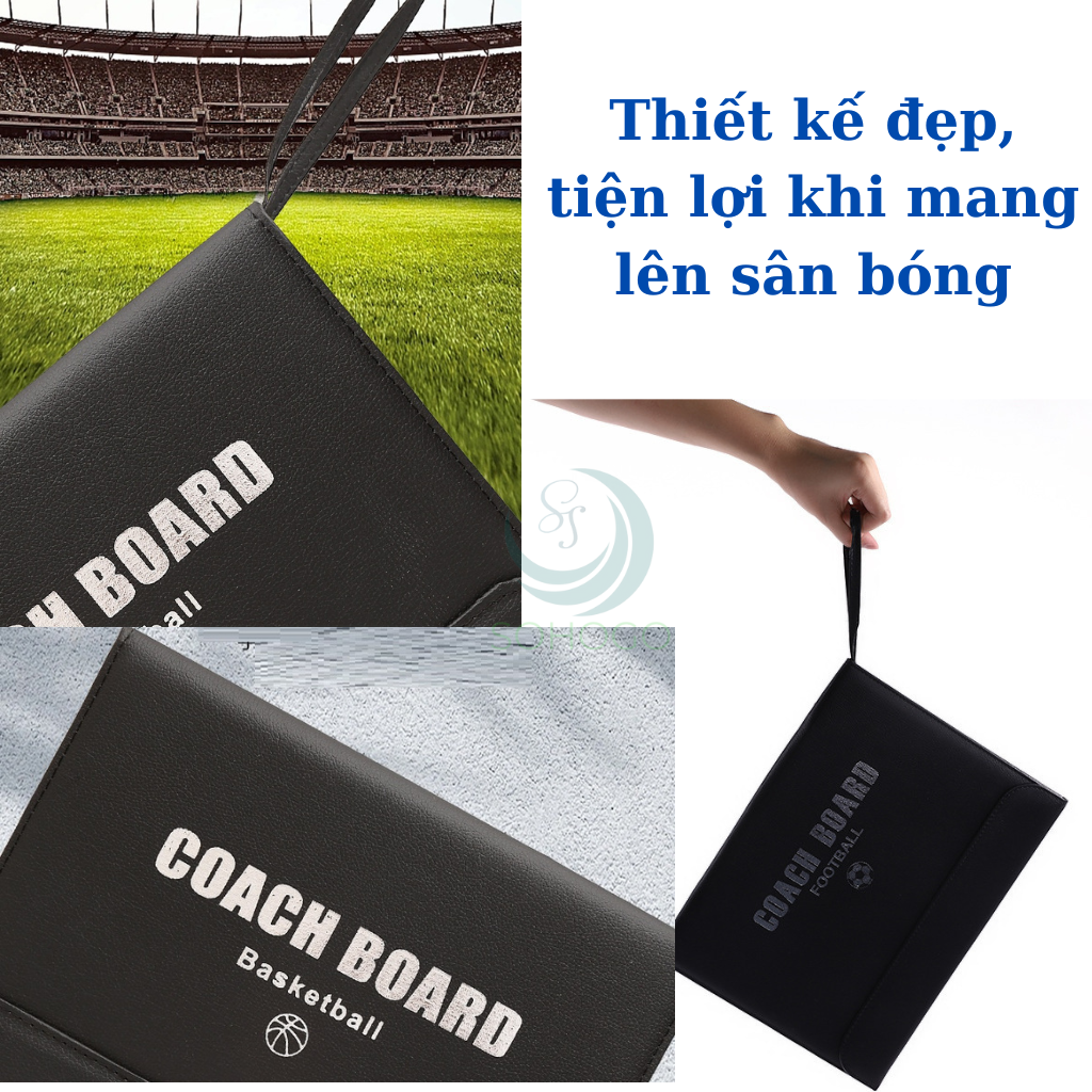 Bảng Ghi Chiến Thuật Bóng Chuyền Gấp Gọn – Dùng Cho HLViên Các Môn Thể Thao - Bảng Huấn Luyện Bóng Rổ/Bóng Đá/Bóng Chuyền – Full Set Nam Châm &amp; Bút Bảng Ghi Chiến Lược Thể Thao Đa Năng – Dành Cho Huấn Luyện Viên