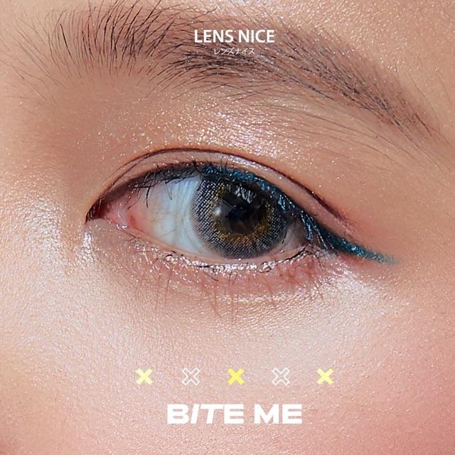 Kính áp tròng Bite me gray 0 độ Kính Áp Tròng FAIRY SHOP CONTACT LENS