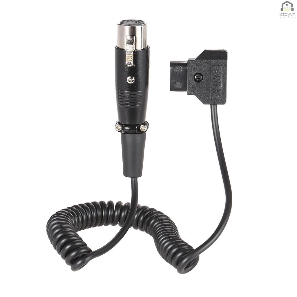 Dây cáp chuyển đổi D-Tap 2 Pin sang 4 Pin Female XLR dài 1m cho DSLR Rig Power V-Mount