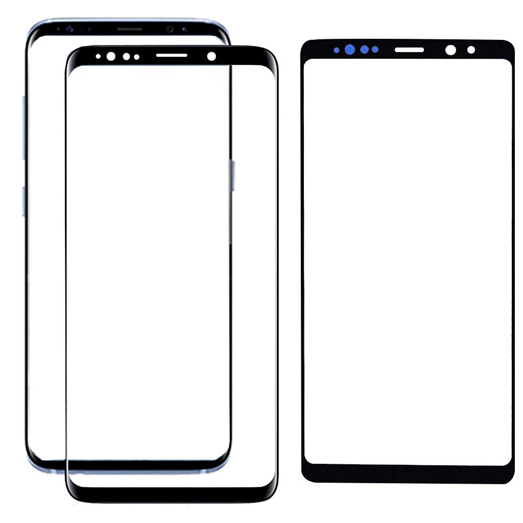 Front Outer Glass Screen Lens Repair Kit Tools for Galaxy S9 Black