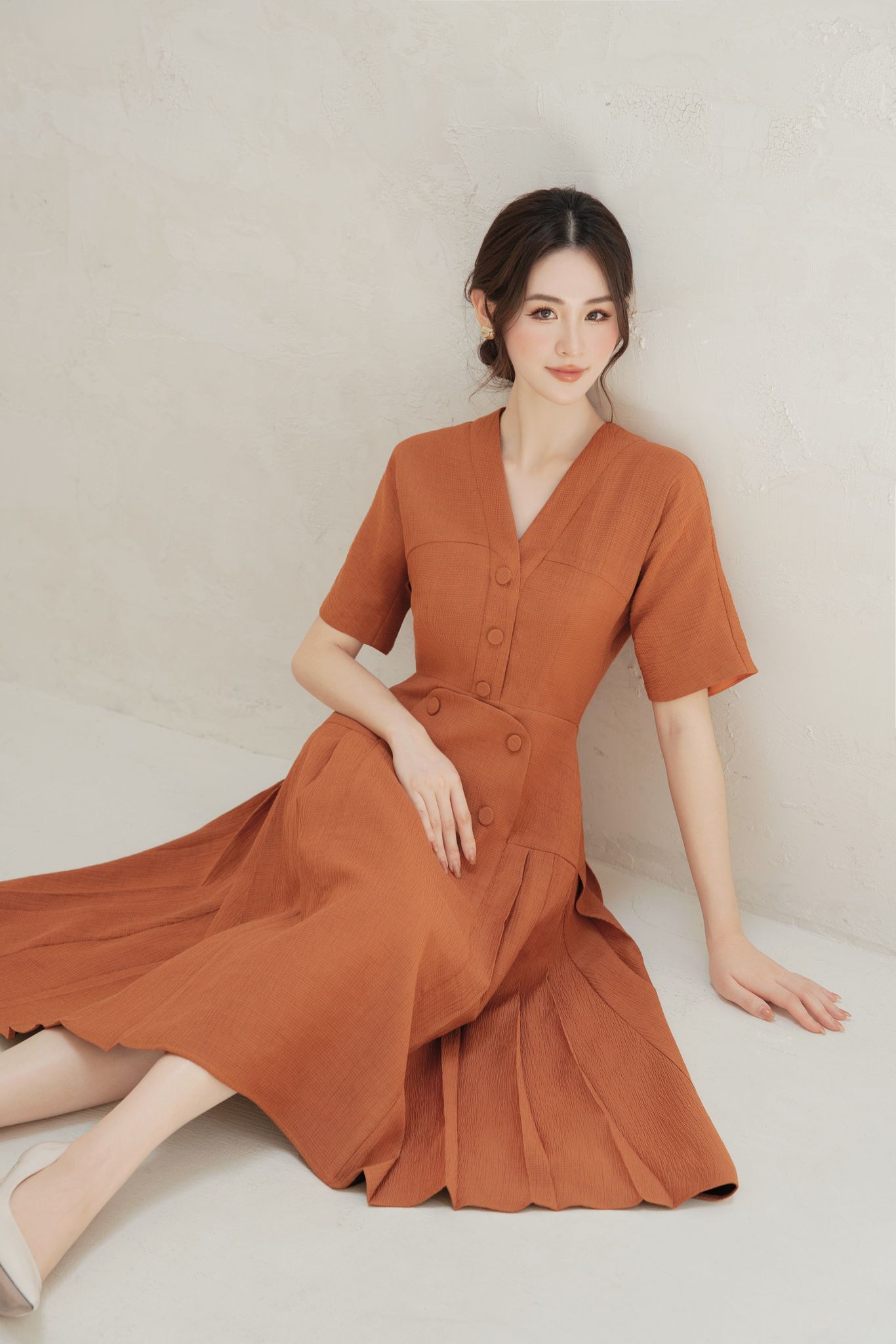 OLV - Đầm Lucy Button Dress