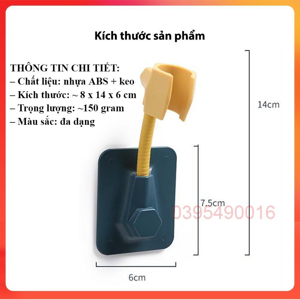 Giá Treo Vòi Hoa Sen, đế Kẹp Vòi Sen Vòi Xịt Toilet Xoay 360 độ Dán Tường Bằng Nhựa Không Cần Khoan đục Không Lo Gỉ Sét.