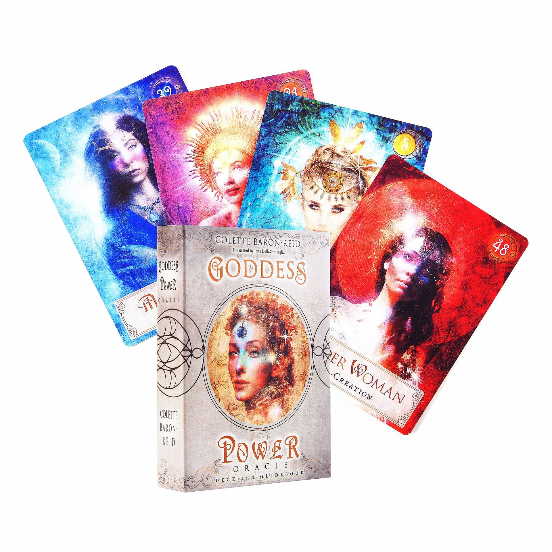 Combo Bộ Bài Bói Tarot Goddess Power Oracle Cao Cấp và Túi Nhung Đựng Tarot và Khăn Trải Bàn Tarot