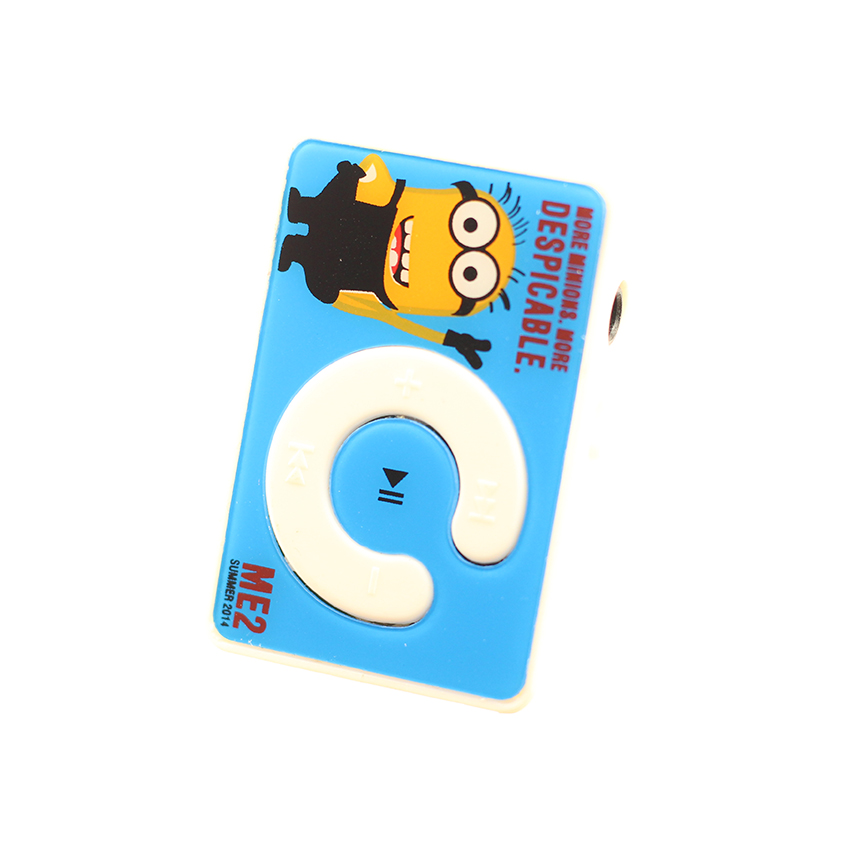 Máy nghe nhạc mp3 chữ C họa tiết hình Minion tinh nghịch tặng tai nghe và dây sạc