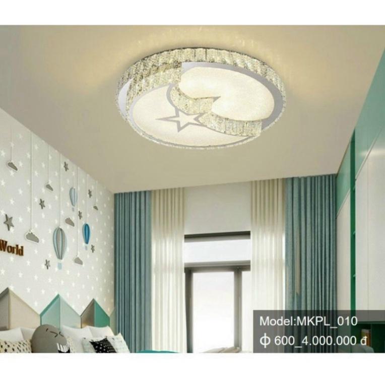 MKPL 6 mẫu - Đèn mâm áp trần phale chuẩn K9 trang trí phòng khách, đèn trang trí trần tư thế bắc âu DT HQ