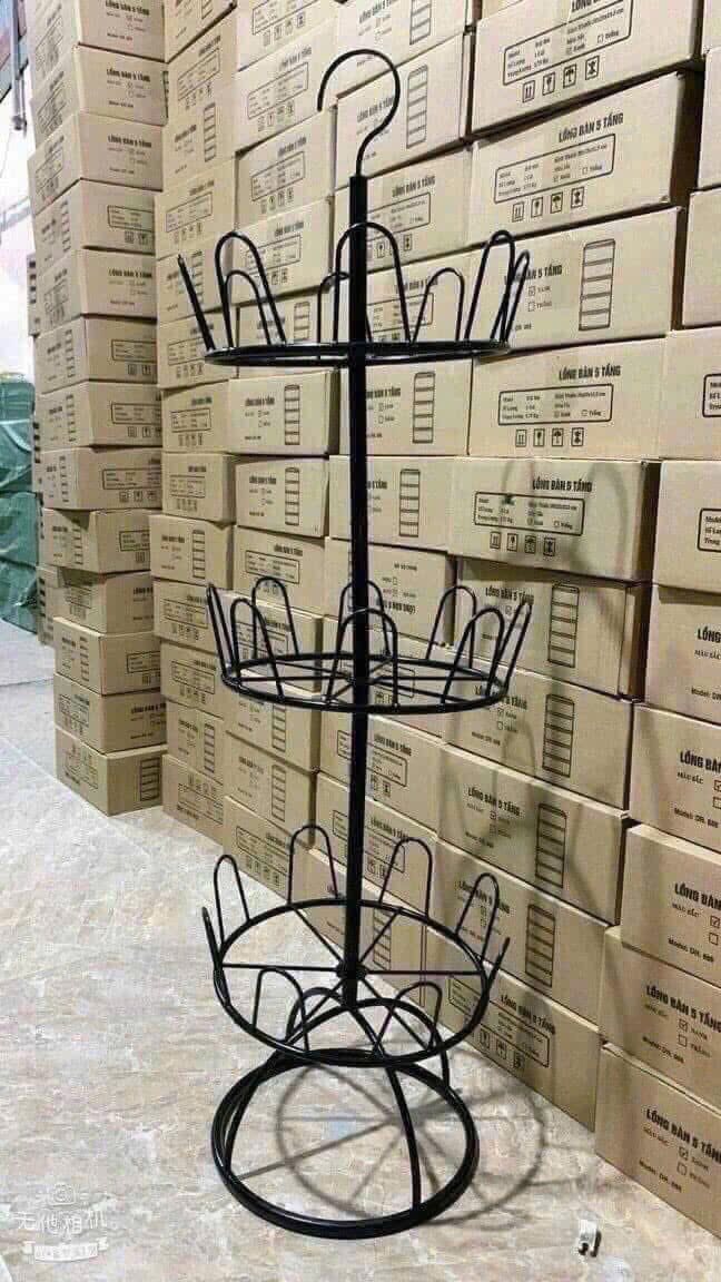 Kệ Phơi Giày Dép 3 Tầng Xoay 360 Độ