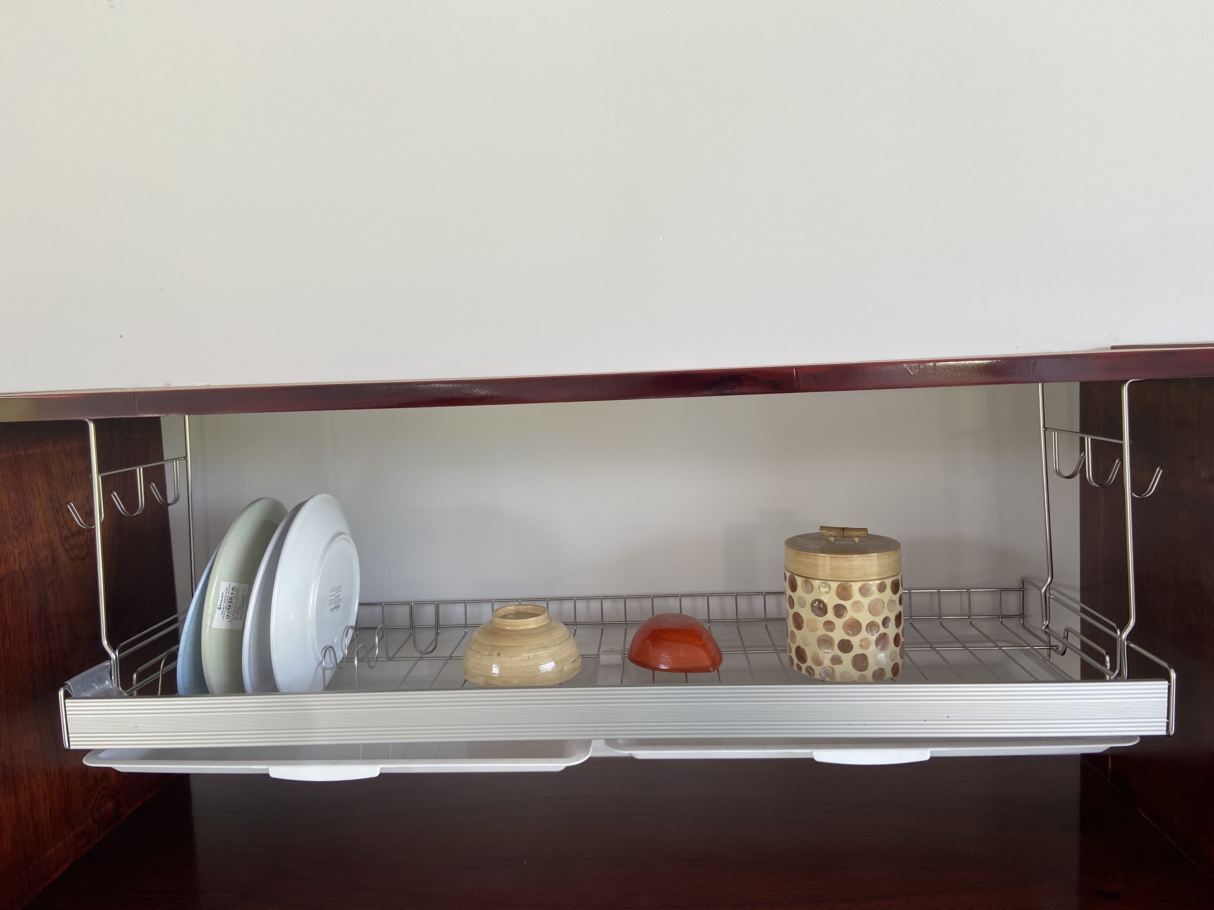 Kệ chén,kệ treo tủ bếp, kệ chén treo 1 tầng, bát Inox 304 - Light 800/900+ ống đũa nhựa