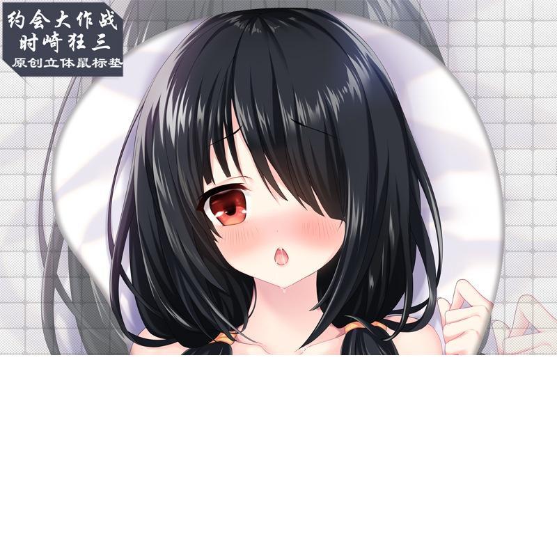 Miếng Lót Chuột Bằng Silicon Thoải Mái Hình Date A LIVE Tokisaki Kurumi 3D Dễ Thương