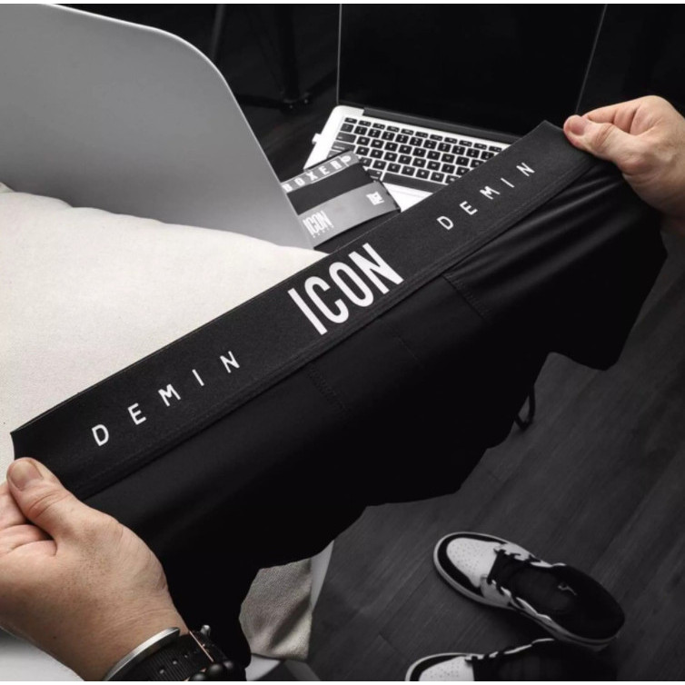 Quần Lót Nam Thun Lạnh Cotton ICON Co Giãn 4 chiều, Quần Lót Nam Đùi Boxer ICON Demin sexy cao cấp - Minhstore