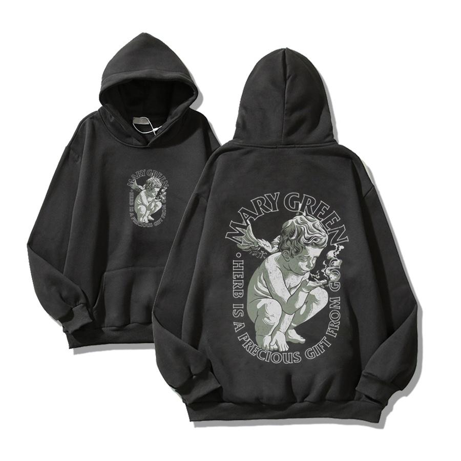 ÁO HOODIE FORM RỘNG NAM NỮ ANGEL 4