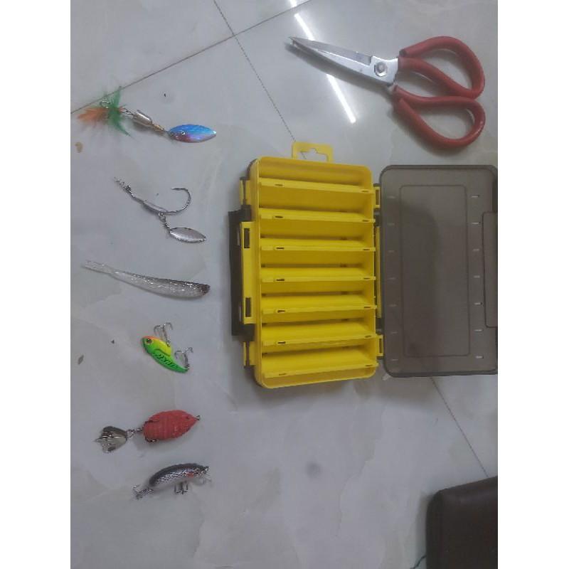 Hộp mồi câu lure, hunter v4, cc50,spinler, lưỡi mồi mềm, fishen