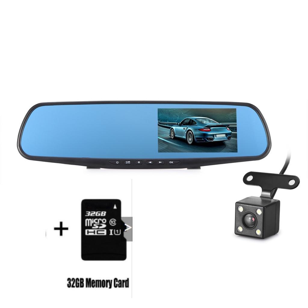 Gương Chiếu Hậu Cho Xe Hơi Chất Lượng Cao HD 1080P HD Màn Hình Xanh Dương 2.8-Inch Chống Chói