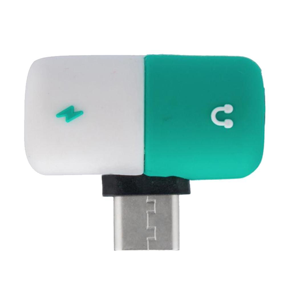 USB C type-c Headphone Audio & Charger Adapter Splitter
