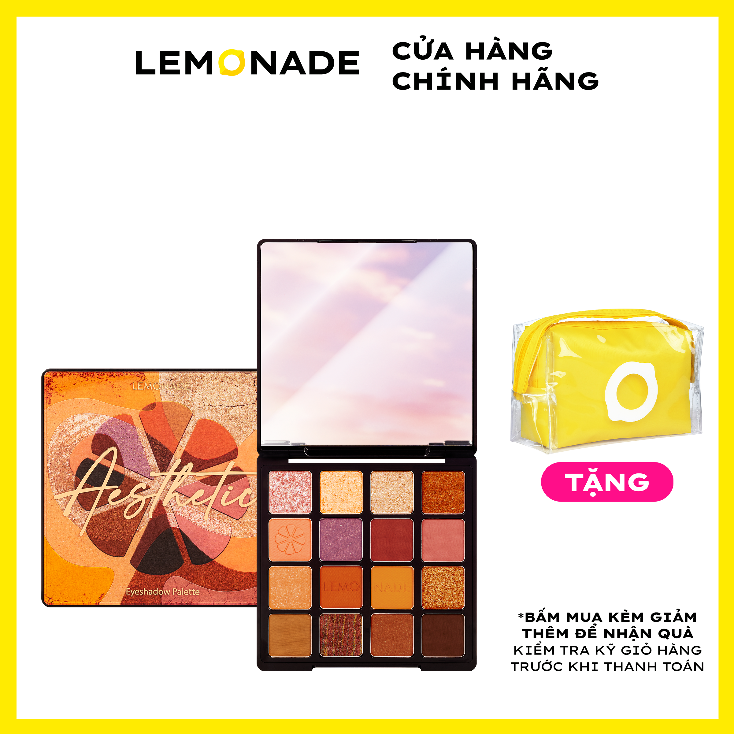 Bảng phấn mắt Lemonade Aesthetic Eyeshadow Palette 20.8g