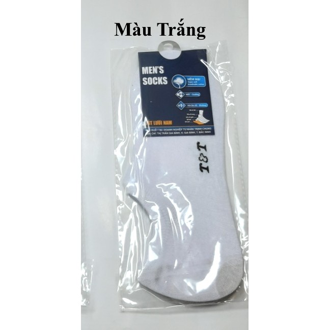 TẤT VỚ LƯỜI NAM In hình T&T Chất liệu thun cotton Thoáng mát Thấm hút ẩm MEN'S SOCKS