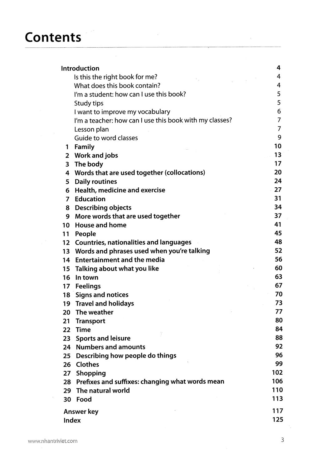 Sách Work On Your Vocabulary A2 - Pre-Intermediate (Tái Bản) - ảnh 13