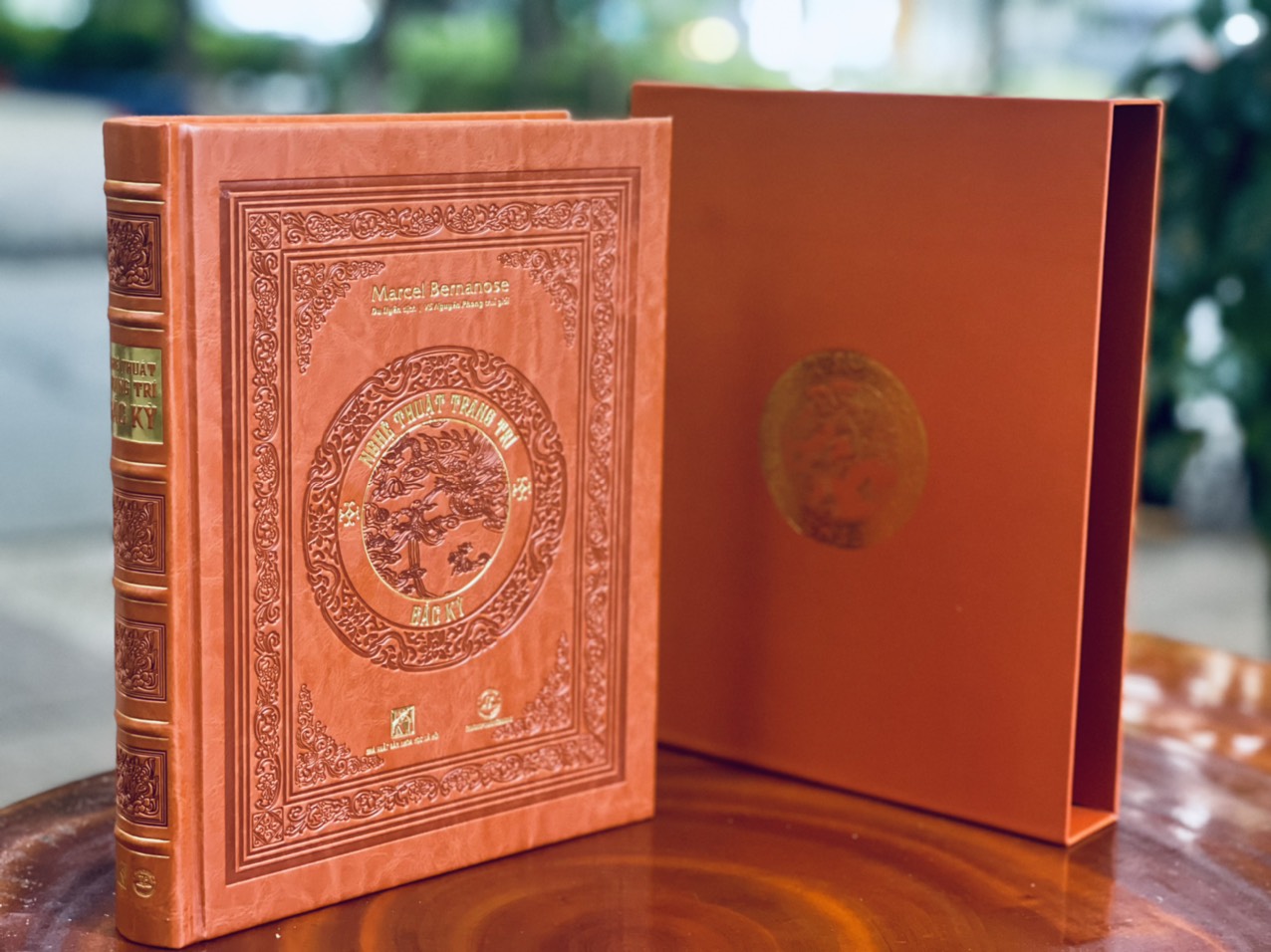NGHỆ THUẬT TRANG TRÍ Ở BẮC KỲ – Ấn bản bìa da PU, giấy mỹ thuật, bụng mạ vàng – Truongphuongbooks– NXB Khoa học xã hội
