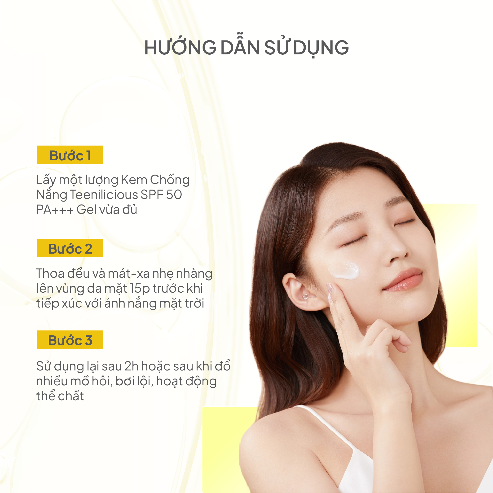 [Mini size] Kem Chống Nắng Teenilicious SPF 50 Gel PA+++ Mỏng Nhẹ Giúp Kiềm Dầu Dành Cho Da Dầu Mụn - 15g