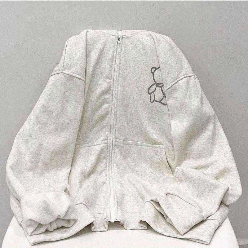 Áo khoác gấu phản quang chất nỉ bông cao cấp dày mịn,áo khoác gấu unisex thích hợp mặc cặp kèm video
