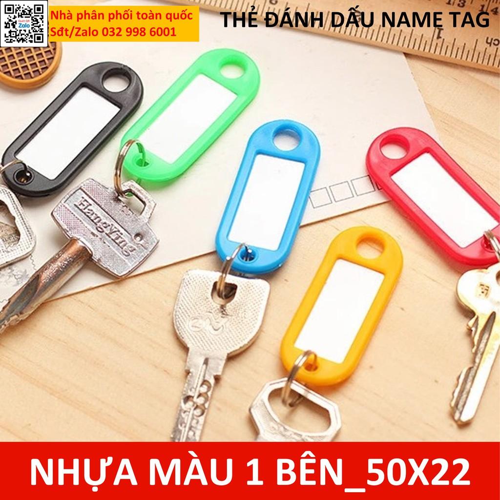 Thẻ ghi chú (name tag) ghi thông tin hành lý, đánh dấu chìa khóa