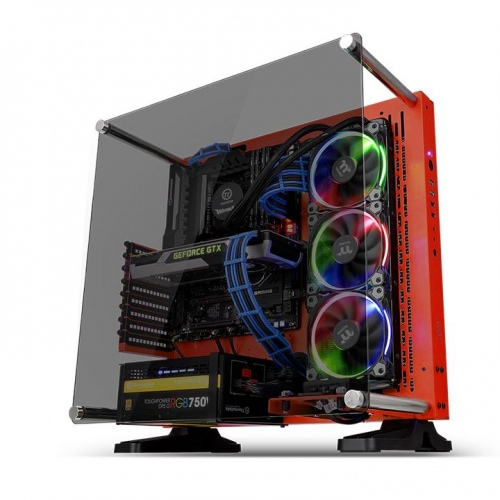 Vỏ Case Thermaltake Core P3 TG Red - Hàng Chính Hãng