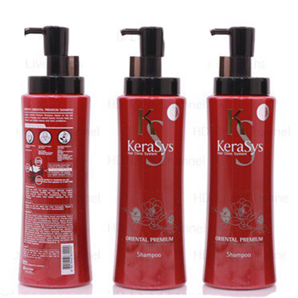 Dầu gội Kerasys Oriental Premium phục hồi tóc Hàn Quốc 600ml (Thảo dược hạt trà) + Móc khoá