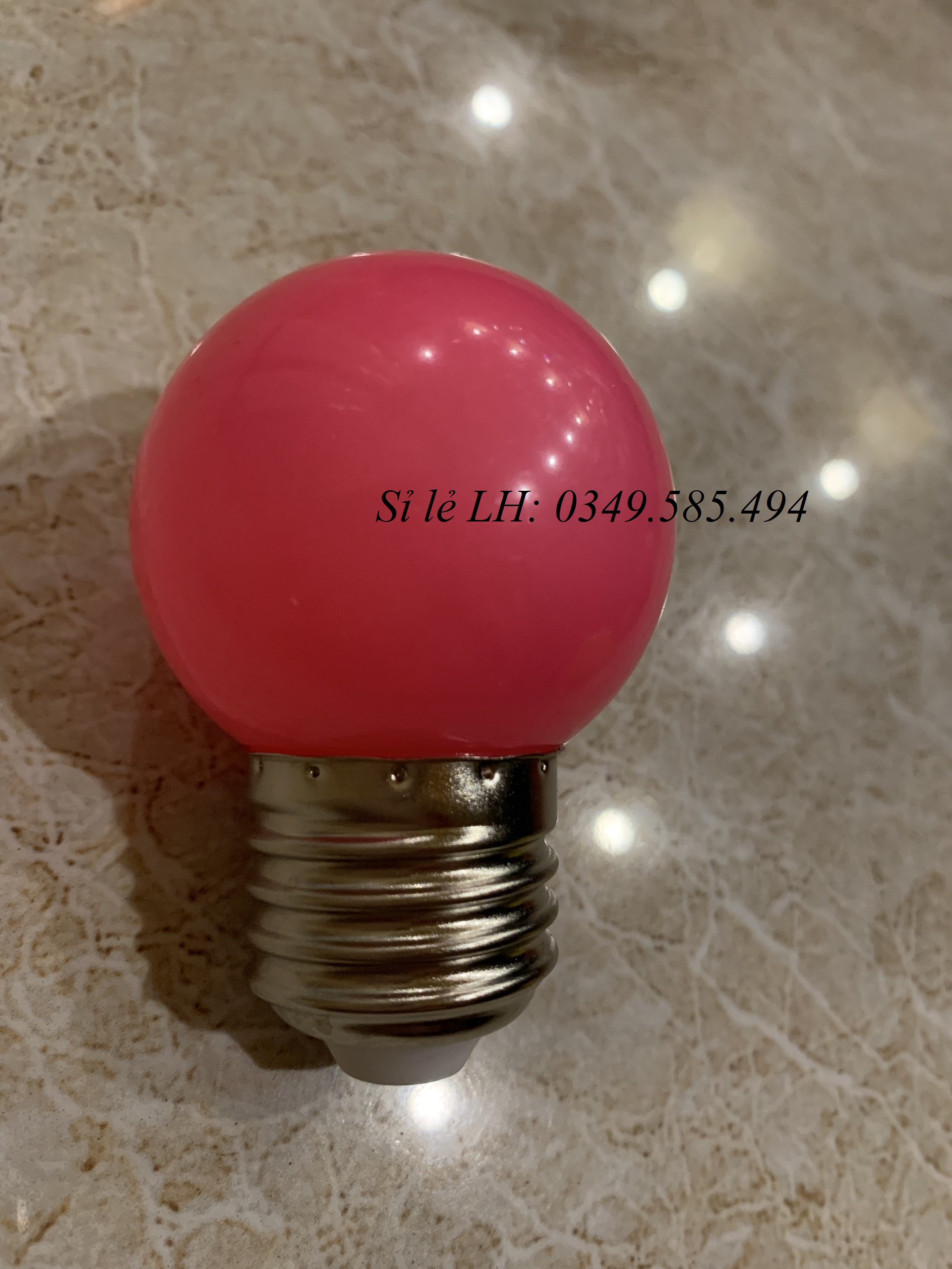 Bóng chanh đèn led 1W, 3W nhiều màu, đèn led trang trí ngoài trời, chống nước [Xả kho