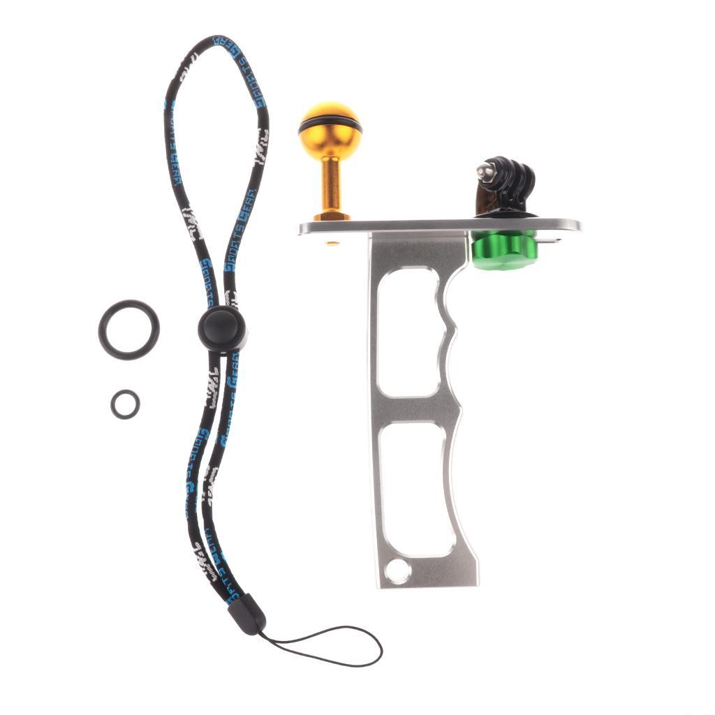 Aluminum Alloy Diving Handle Grip Monopod Arms Mount for 3+/4/5