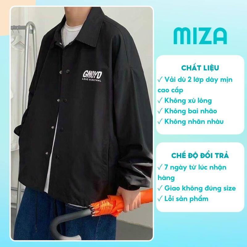 Áo khoác nam nữ bomber unisex gió jacket dù 2 lớp cúc bấm form rộng local brand ulzzang phong cách hàn quốc đep GMOYD