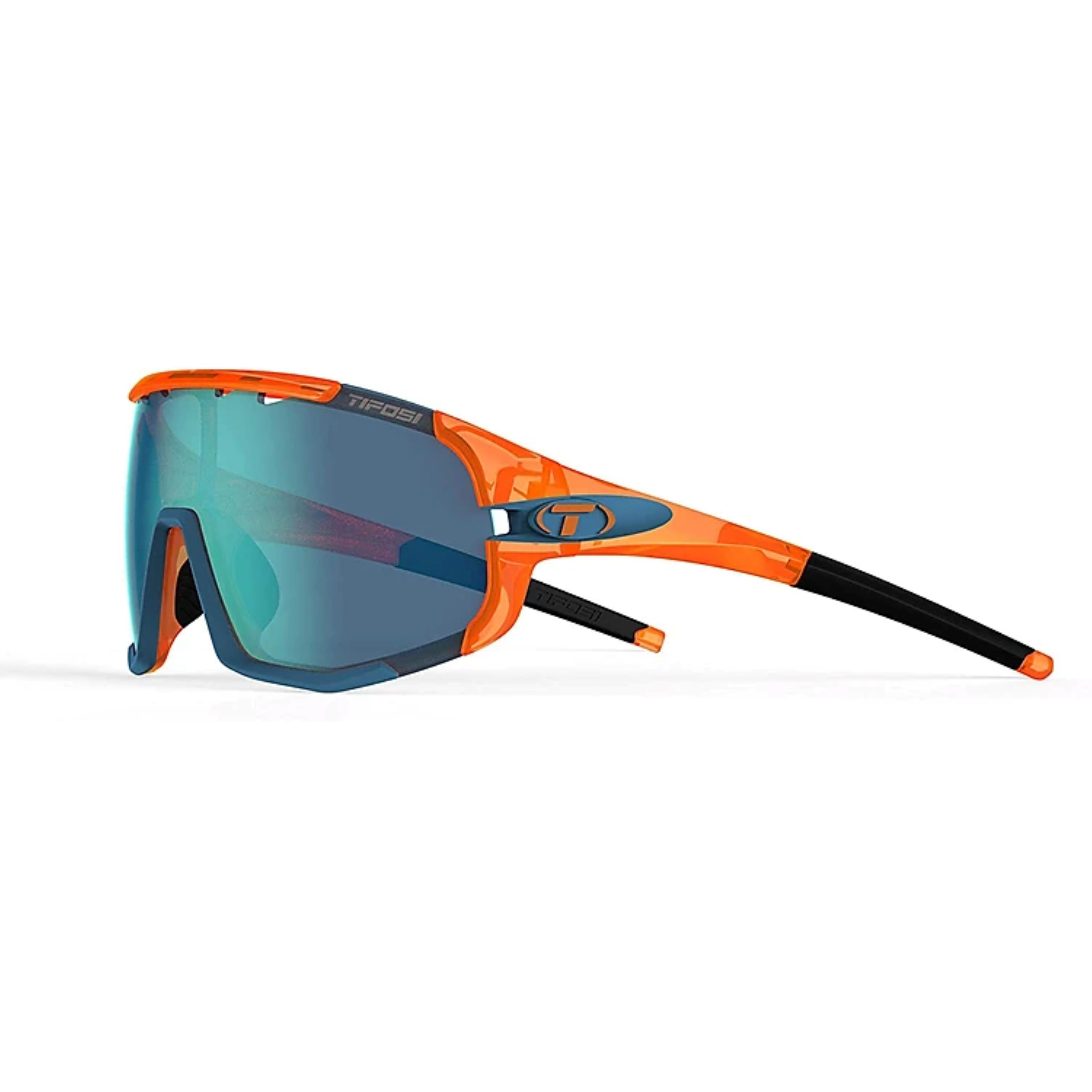 Kính thể thao chạy bộ TIFOSI SLEDGE CRYSTL ORANGE Tròng Clarion Blue, AC Red & Clear