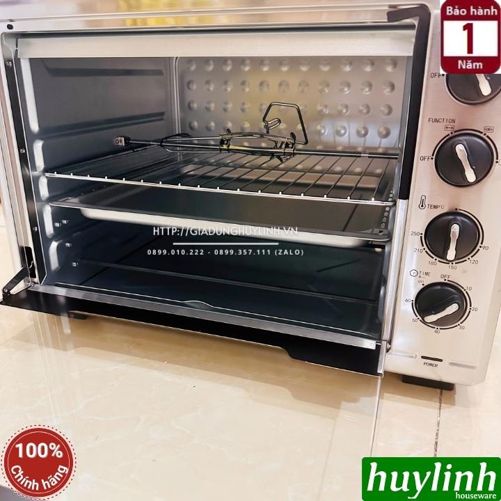 Lò nướng đối lưu Tiross TS9610 - 55 lít - 2000W - 12 chức năng nướng - Hàng chính hãng