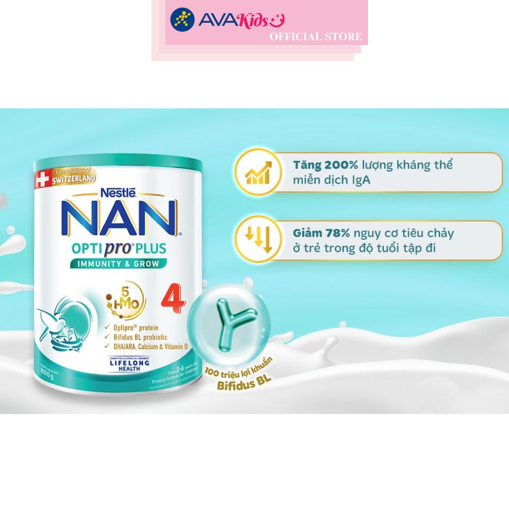Sữa bột NAN Optipro Plus số 4 800g (2 - 6 tuổi)
