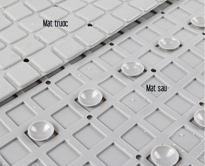 Thảm PVC Lót Sàn Nhà Tắm, chỗ chậu rửa bát nhà bếp Chống Trơn Trượt - loại mới MS11- nhiều màu
