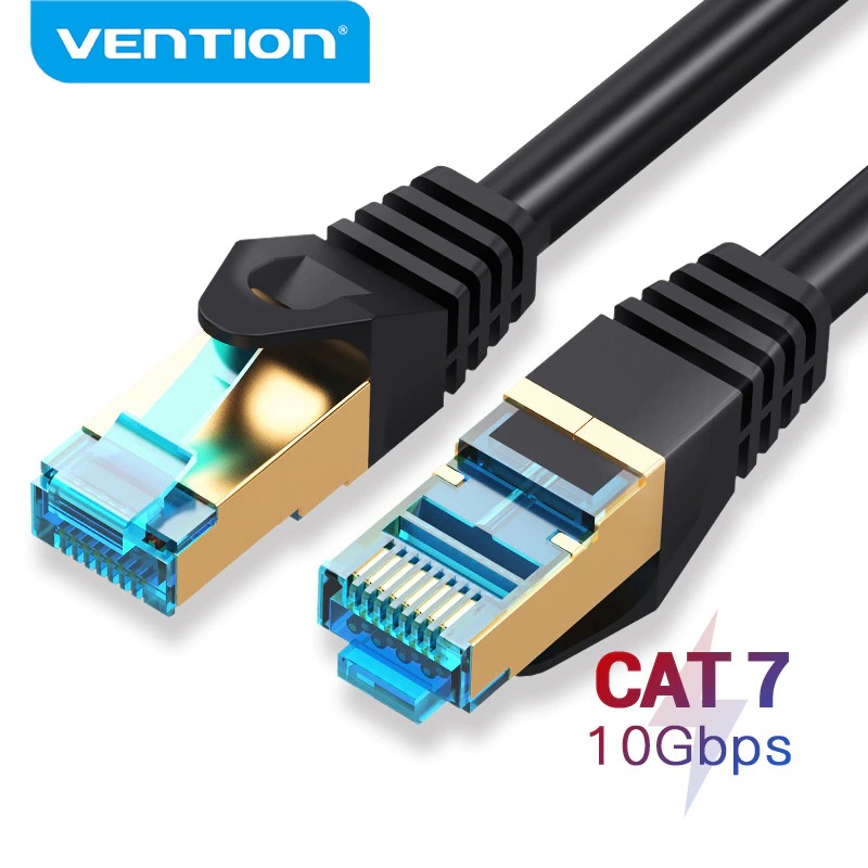 Cáp mạng CAT7 SSTP đúc sẵn Vention tốc độ 10Gbps/600MHz - Hàng chính hãng