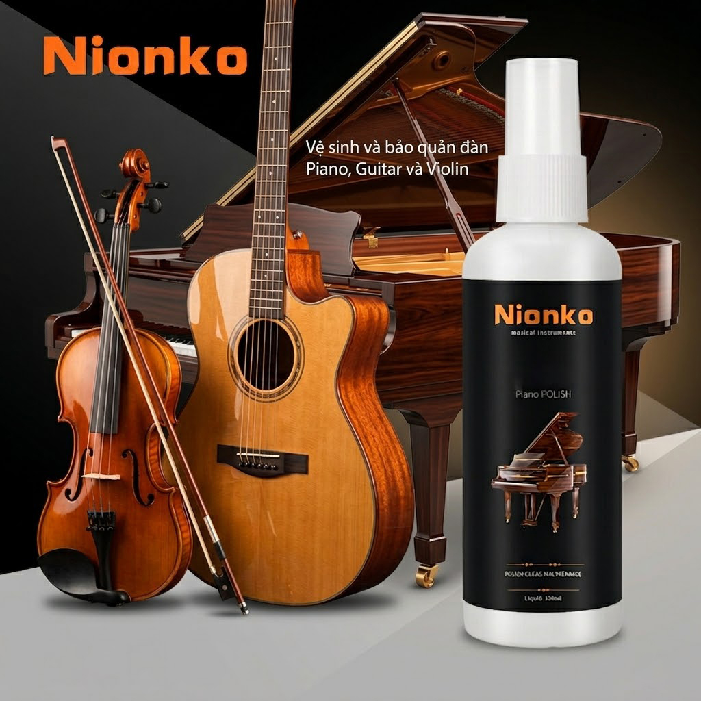 Dung dịch bộ vệ sinh nước lau đánh bóng nhạc cụ đàn Piano guitar organ Ukulele violin violon cello guzheng chống nấm mốc đàn - Hàng chính hãng