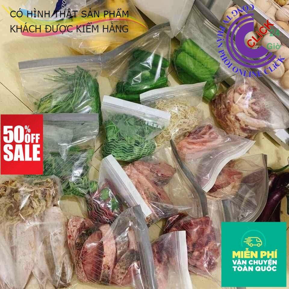 Combo 3 Hộp Túi Zip Đựng Thực Phẩm Đủ 3 Size - Hàng Cao Cấp