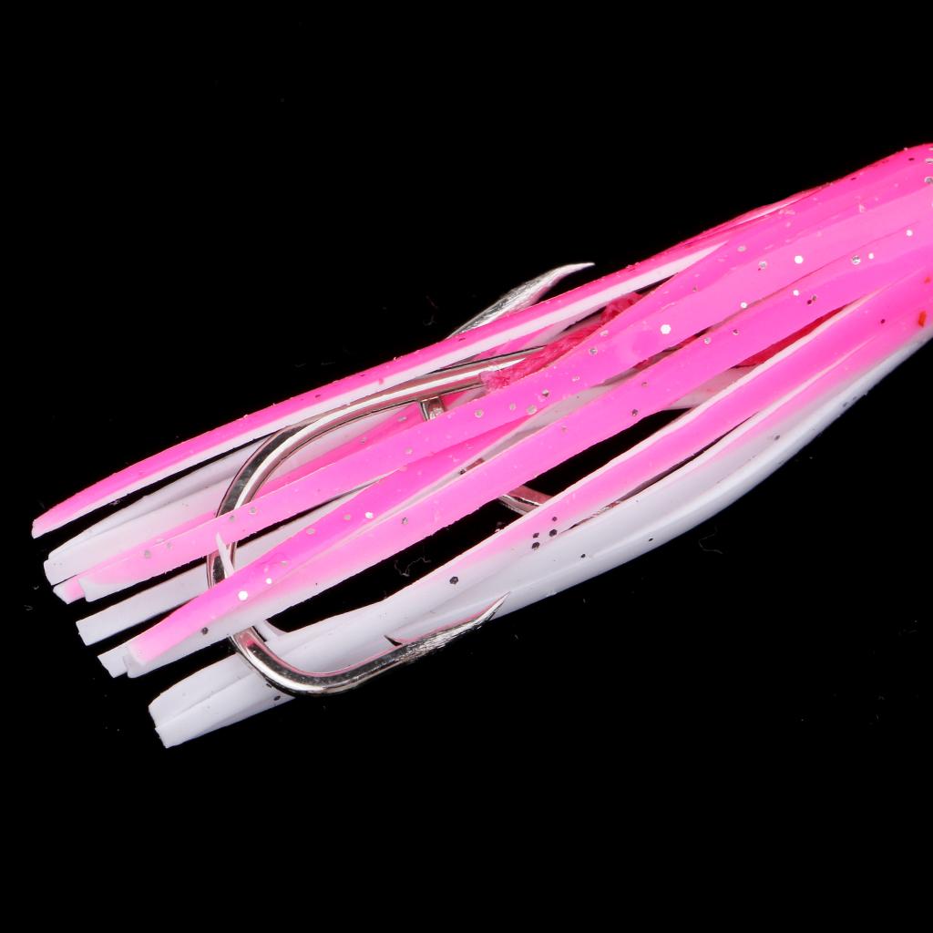 Squid Jig Fishing Lure Saltwater Bait Octopus Skirt with Hooks