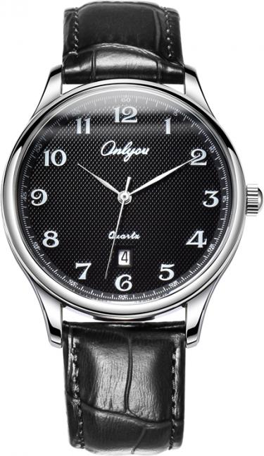 Đồng hồ Onlyou Nam 81062GG Dây Da 39mm