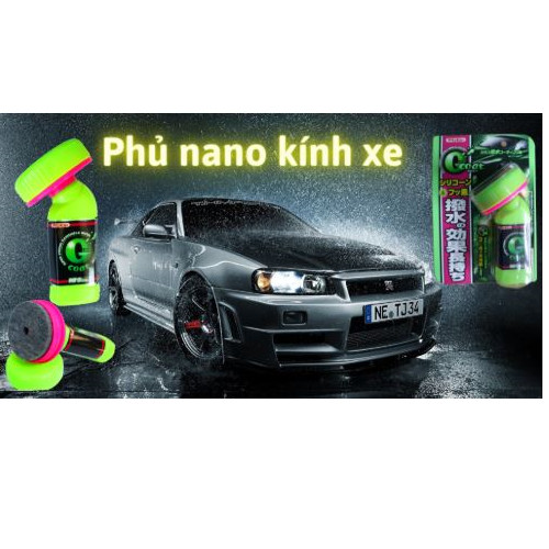 DUNG DỊCH PHỦ NANO KÍNH XE - CHỐNG BÁM NƯỚC ICHINEN JAPAN 20885